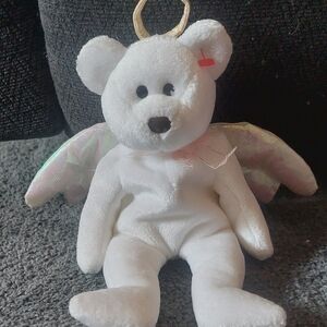 Ty Beanie Babies Halo The Bear 1998 Brown Nose No Tag